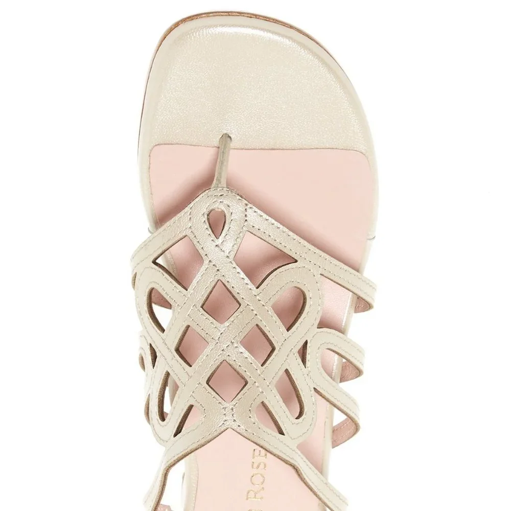 Taryn Rose KELVO Slingback Strappy Wedge Comfort Sandal ALL Leather NIB - Picture 3 of 10